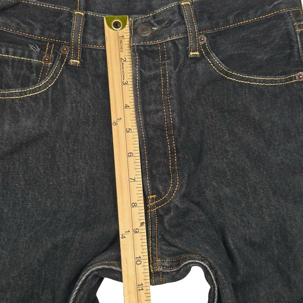 Levis 501 Original Fit Jeans Mens 30x32 Fits 28×27 Black‎ Dark Wash Straight
